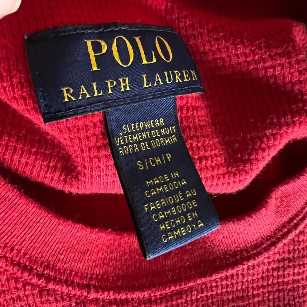 Polo Ralph Lauren Red Henley